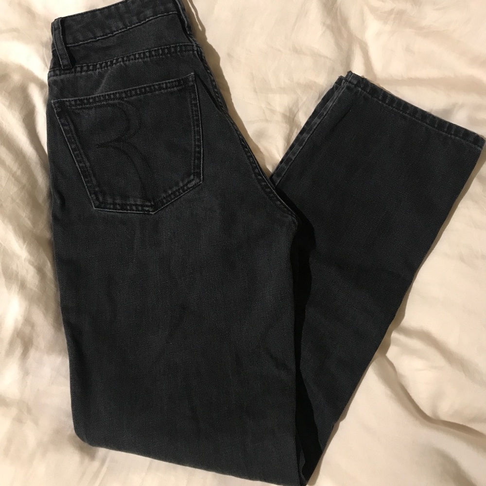 Rouje Black Straight Leg Jeans size 27 French girl denim sezane